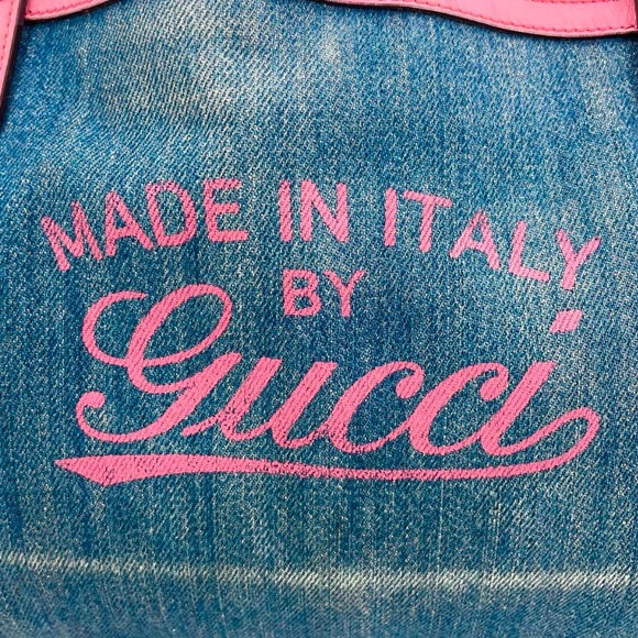 Gucci Denim Craft Tote Bag - Picture 10 of 12